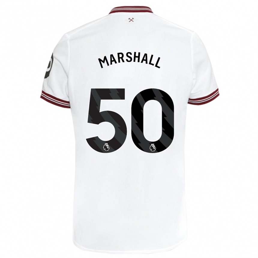 Mujer Fútbol Camiseta Callum Marshall #50 Blanco 2ª Equipación 2023/24 Perú