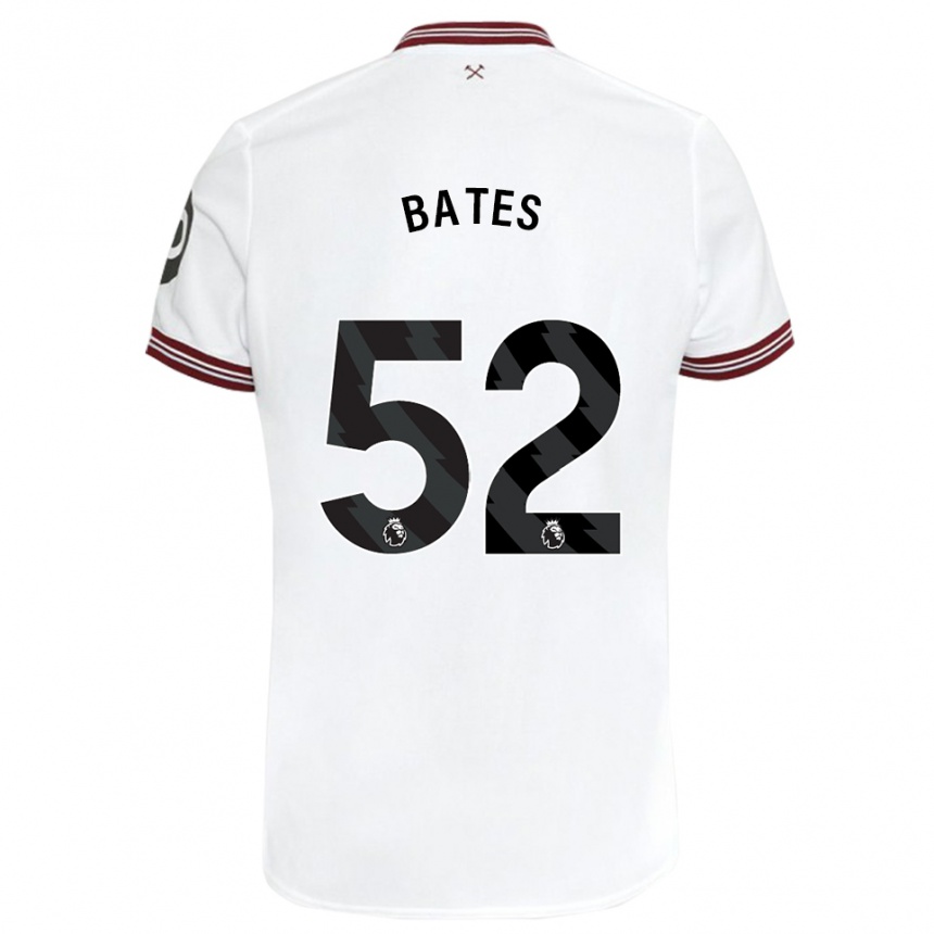 Mujer Fútbol Camiseta Billy Bates #52 Blanco 2ª Equipación 2023/24 Perú