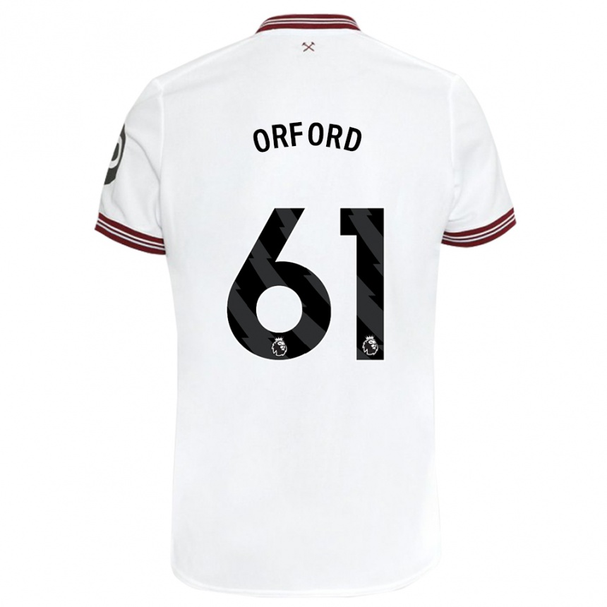 Mujer Fútbol Camiseta Lewis Orford #61 Blanco 2ª Equipación 2023/24 Perú