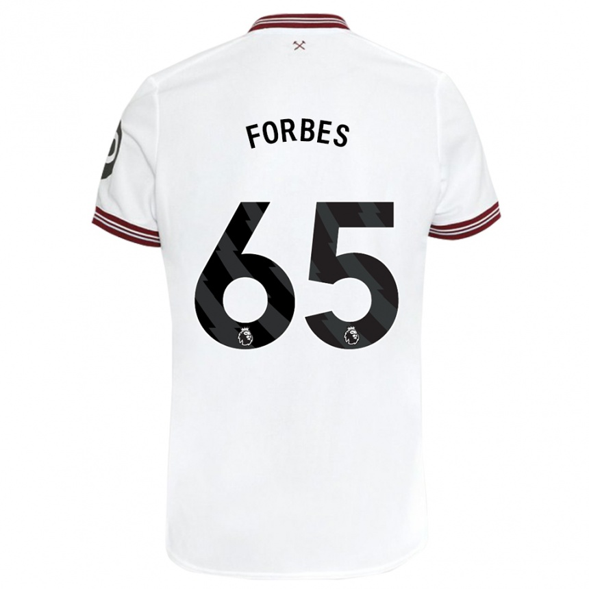 Mujer Fútbol Camiseta Michael Forbes #65 Blanco 2ª Equipación 2023/24 Perú