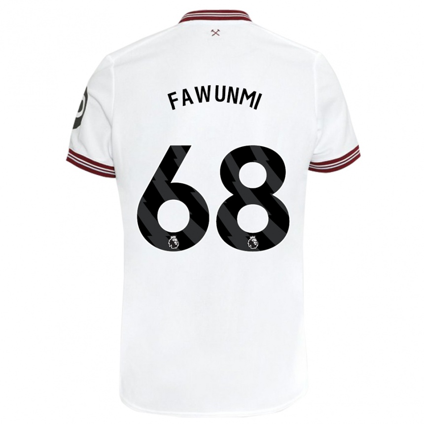 Mujer Fútbol Camiseta Favour Fawunmi #68 Blanco 2ª Equipación 2023/24 Perú