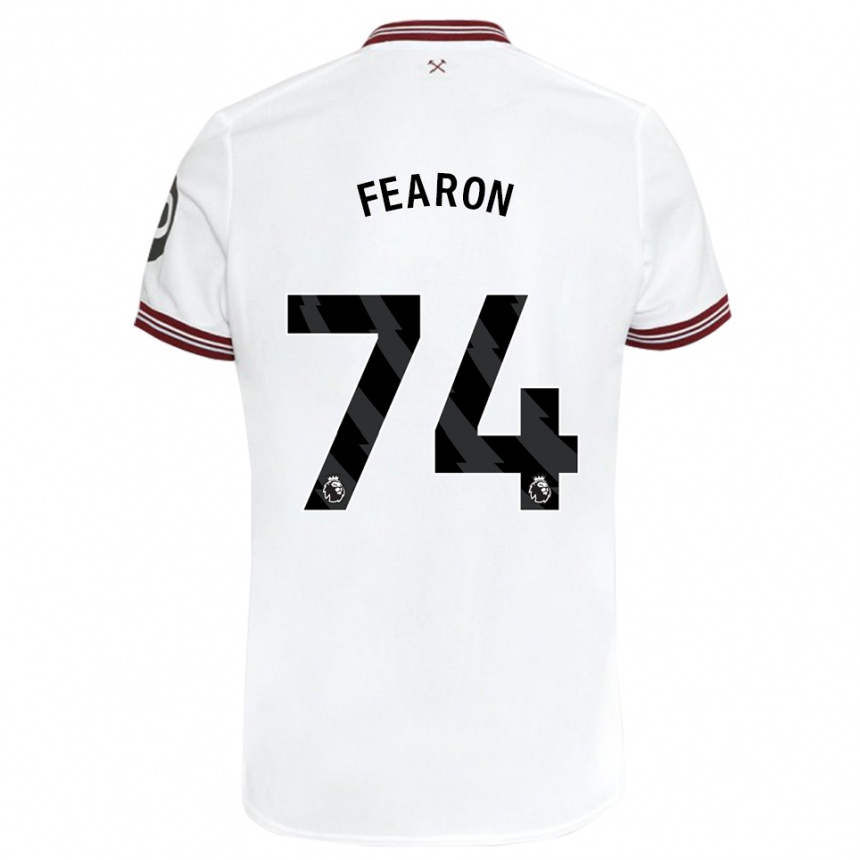 Mujer Fútbol Camiseta Preston Fearon #74 Blanco 2ª Equipación 2023/24 Perú