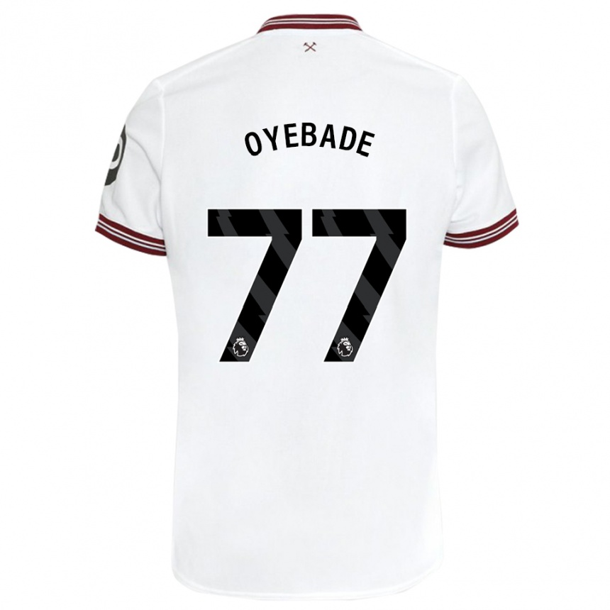 Mujer Fútbol Camiseta Rayan Oyebade #77 Blanco 2ª Equipación 2023/24 Perú