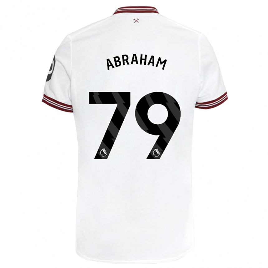 Mujer Fútbol Camiseta Dondre Abraham #79 Blanco 2ª Equipación 2023/24 Perú