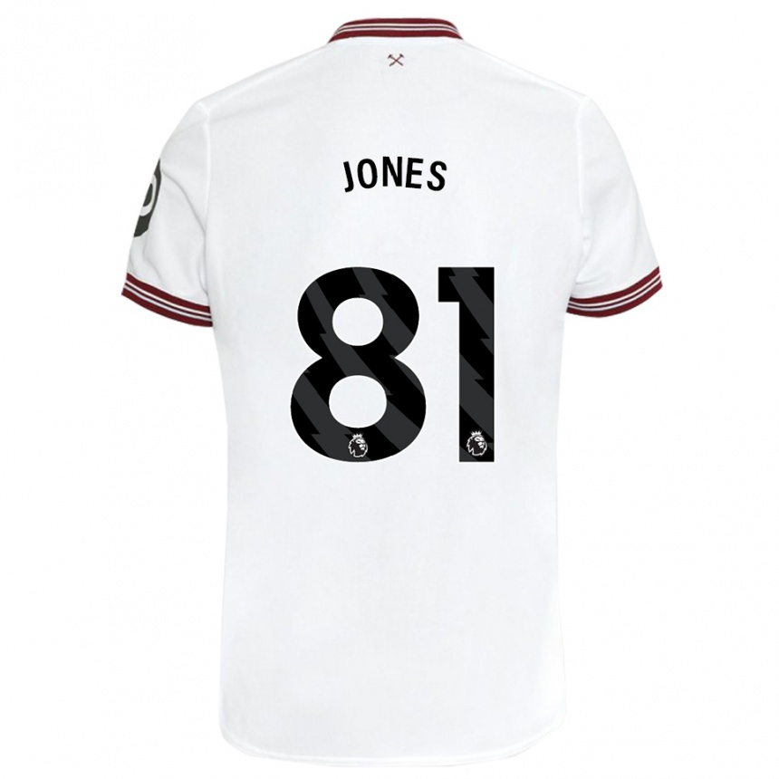 Mujer Fútbol Camiseta Liam Jones #81 Blanco 2ª Equipación 2023/24 Perú