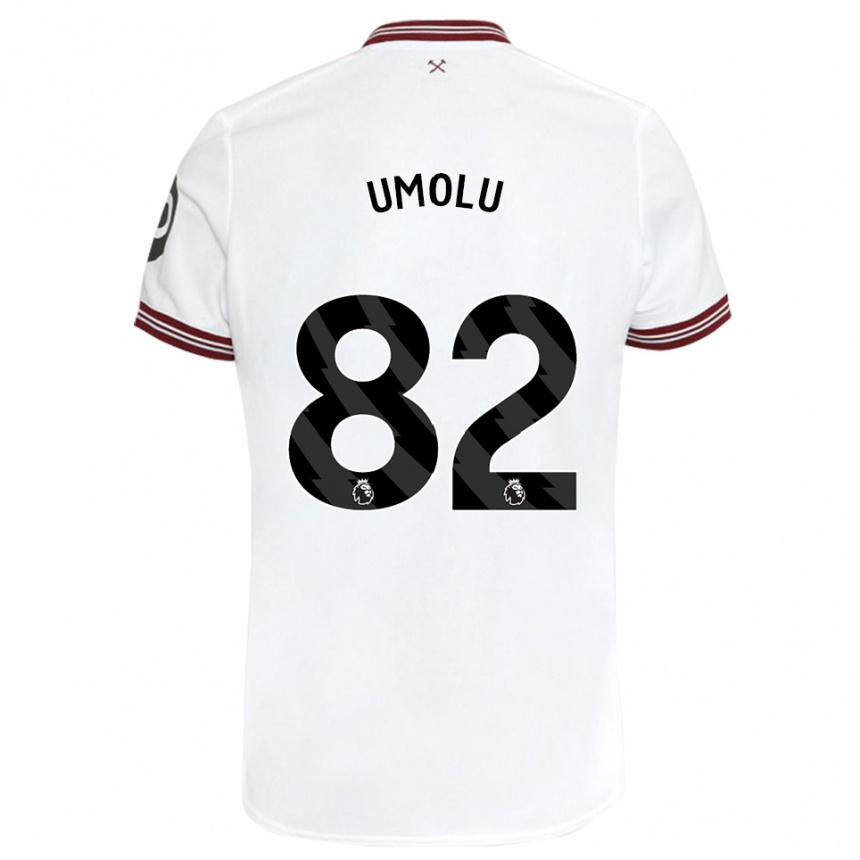 Mujer Fútbol Camiseta Jemiah Umolu #82 Blanco 2ª Equipación 2023/24 Perú