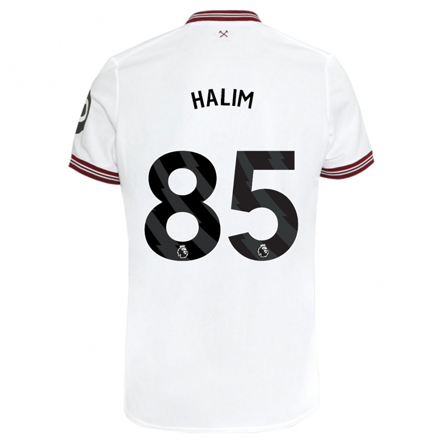 Mujer Fútbol Camiseta Mehmet Halim #85 Blanco 2ª Equipación 2023/24 Perú