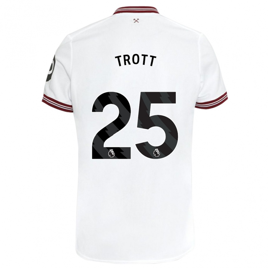 Mujer Fútbol Camiseta Nathan Trott #25 Blanco 2ª Equipación 2023/24 Perú