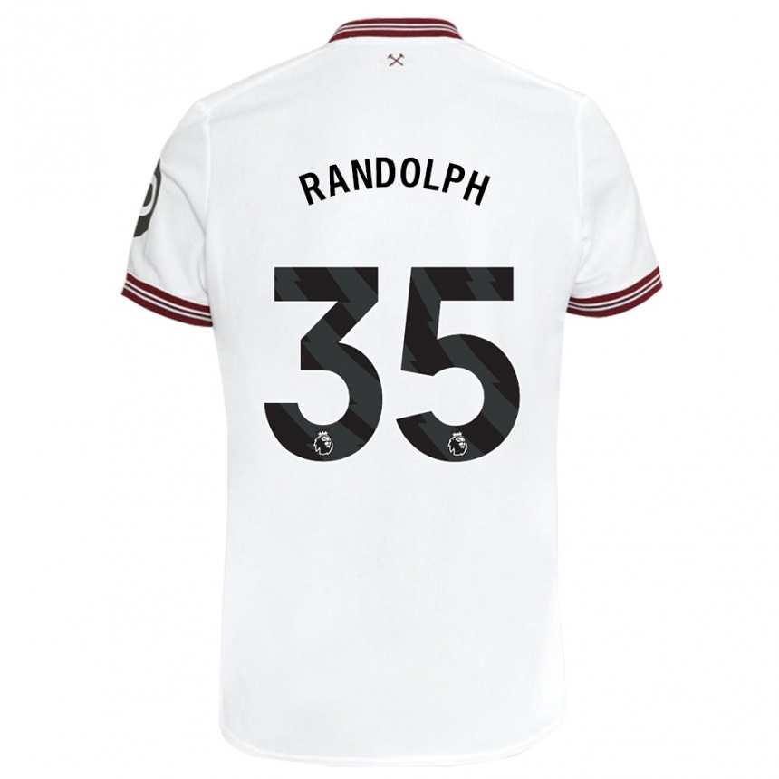 Mujer Fútbol Camiseta Darren Randolph #35 Blanco 2ª Equipación 2023/24 Perú