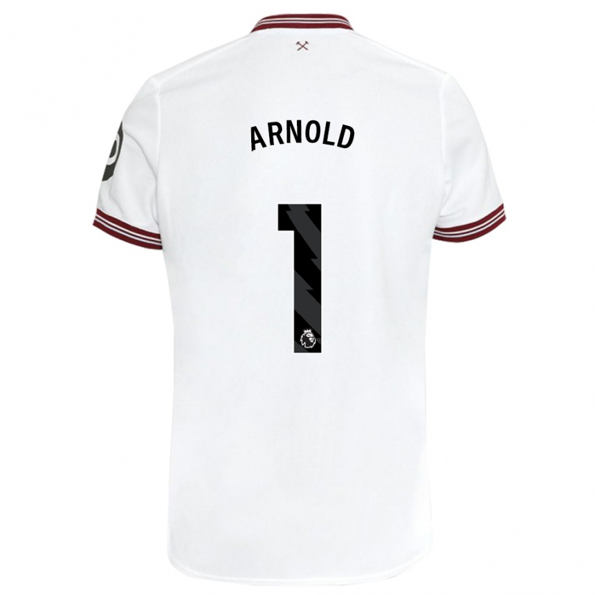 Mujer Fútbol Camiseta Mackenzie Arnold #1 Blanco 2ª Equipación 2023/24 Perú