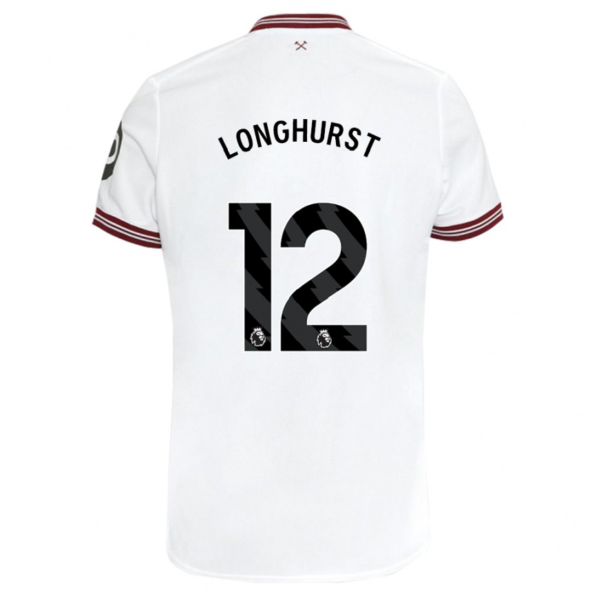 Mujer Fútbol Camiseta Kate Longhurst #12 Blanco 2ª Equipación 2023/24 Perú