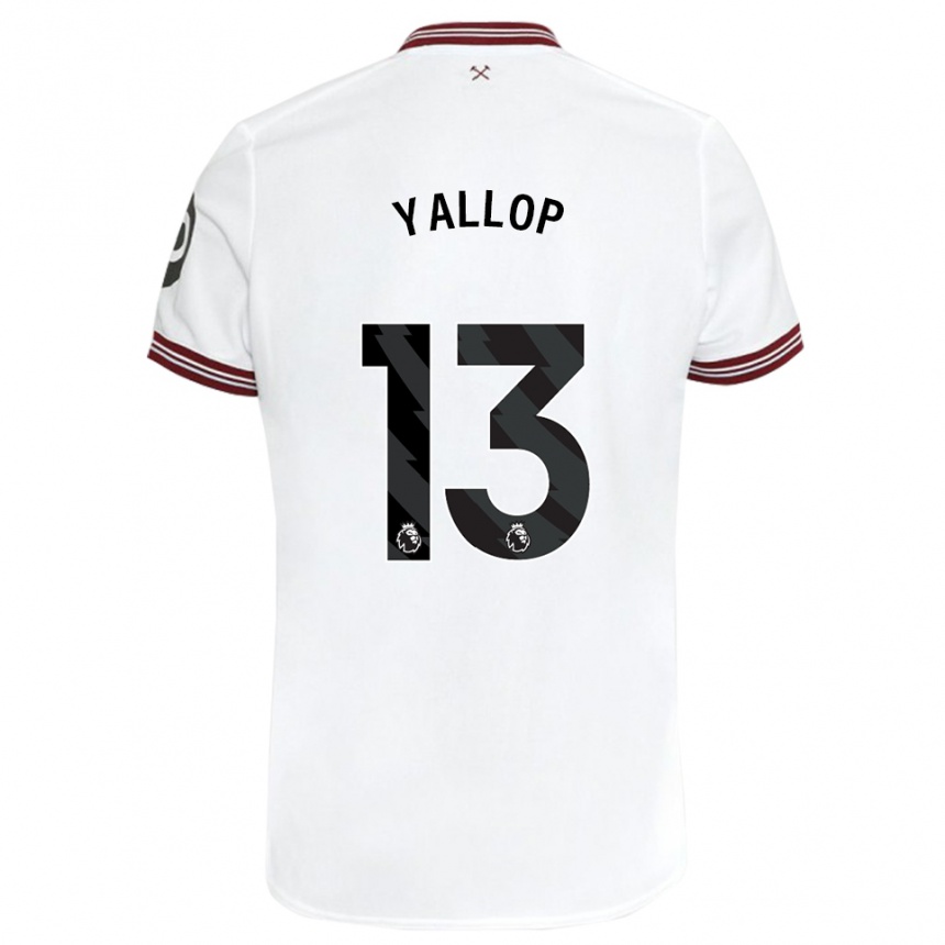 Mujer Fútbol Camiseta Tameka Yallop #13 Blanco 2ª Equipación 2023/24 Perú