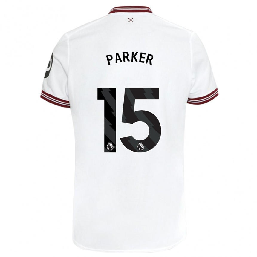 Mujer Fútbol Camiseta Lucy Parker #15 Blanco 2ª Equipación 2023/24 Perú