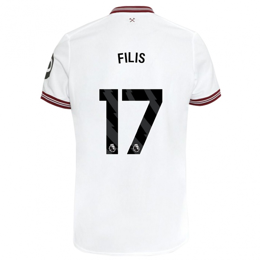 Mujer Fútbol Camiseta Melisa Filis #17 Blanco 2ª Equipación 2023/24 Perú