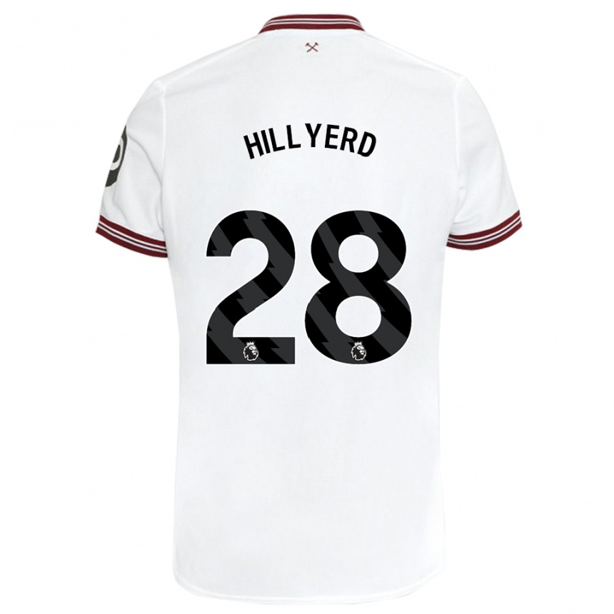 Mujer Fútbol Camiseta Sophie Hillyerd #28 Blanco 2ª Equipación 2023/24 Perú