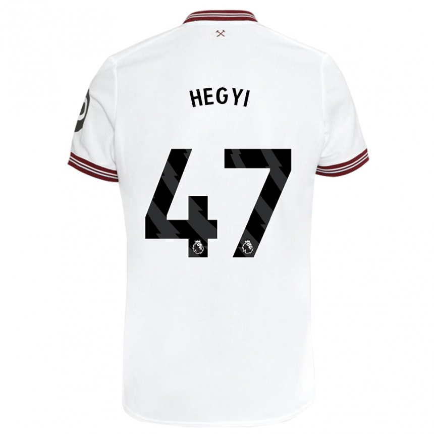 Mujer Fútbol Camiseta Krisztian Hegyi #47 Blanco 2ª Equipación 2023/24 Perú