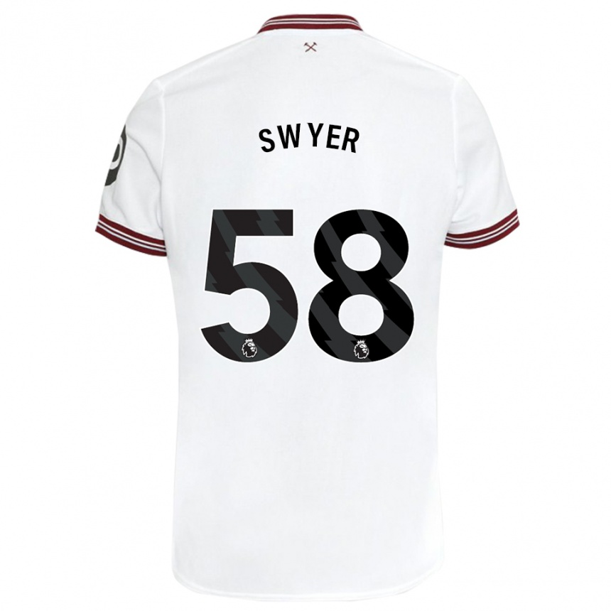 Mujer Fútbol Camiseta Kamarai Swyer #58 Blanco 2ª Equipación 2023/24 Perú