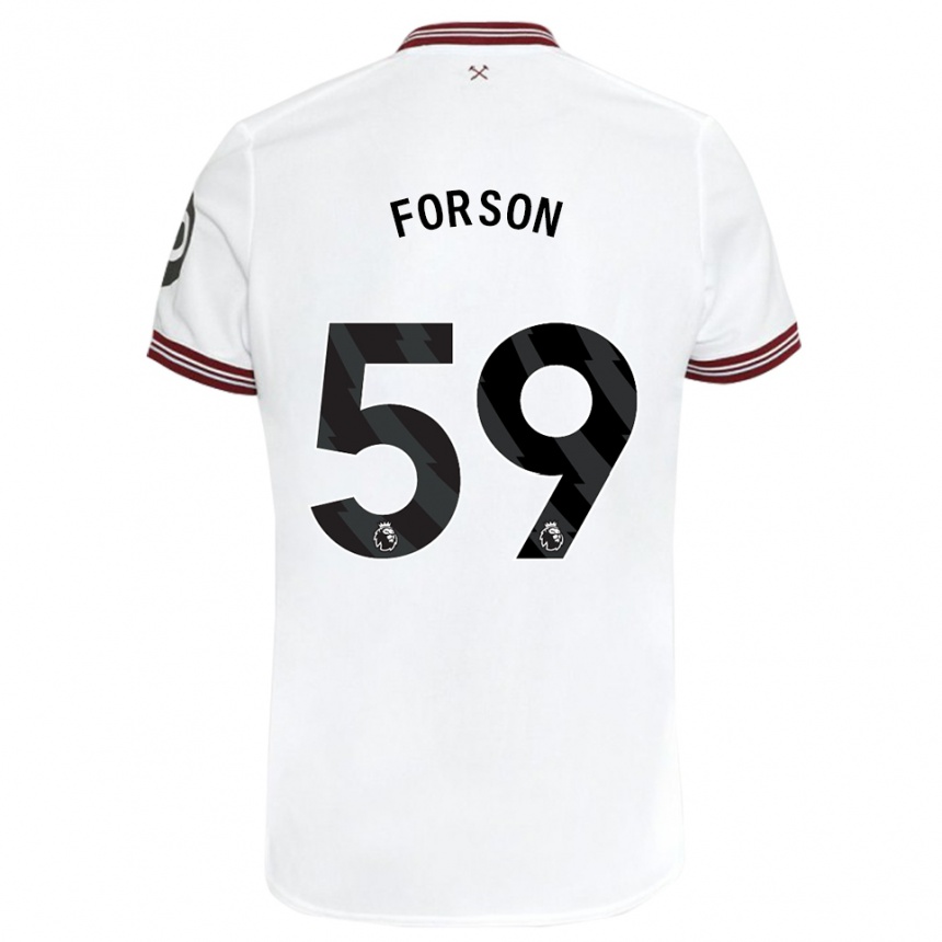 Mujer Fútbol Camiseta Keenan Forson #59 Blanco 2ª Equipación 2023/24 Perú