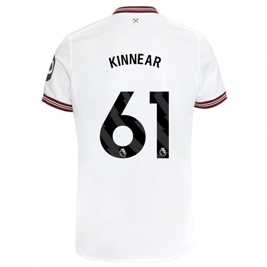 Mujer Fútbol Camiseta Brian Kinnear #61 Blanco 2ª Equipación 2023/24 Perú