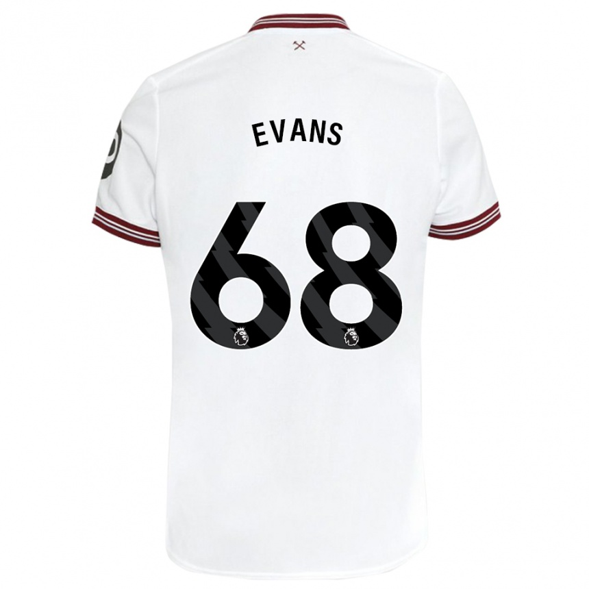 Mujer Fútbol Camiseta Isaac Evans #68 Blanco 2ª Equipación 2023/24 Perú