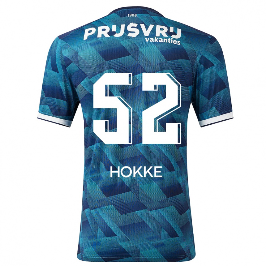 Mujer Fútbol Camiseta Milan Hokke #52 Azul 2ª Equipación 2023/24 Perú