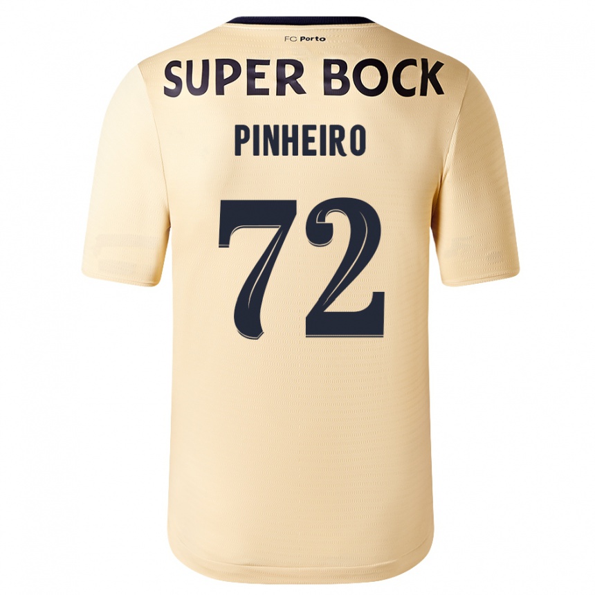 Mujer Fútbol Camiseta Rodrigo Pinheiro #72 Beige-Dorado 2ª Equipación 2023/24 Perú