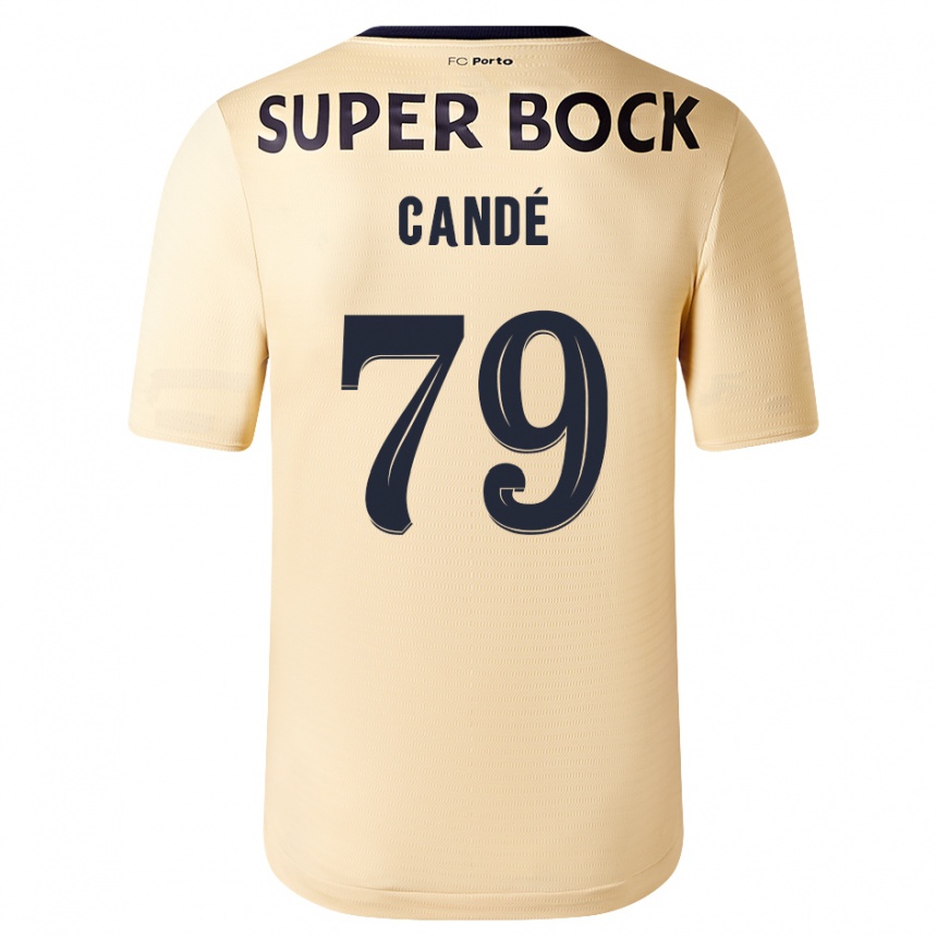 Mujer Fútbol Camiseta Umaro Candé #79 Beige-Dorado 2ª Equipación 2023/24 Perú