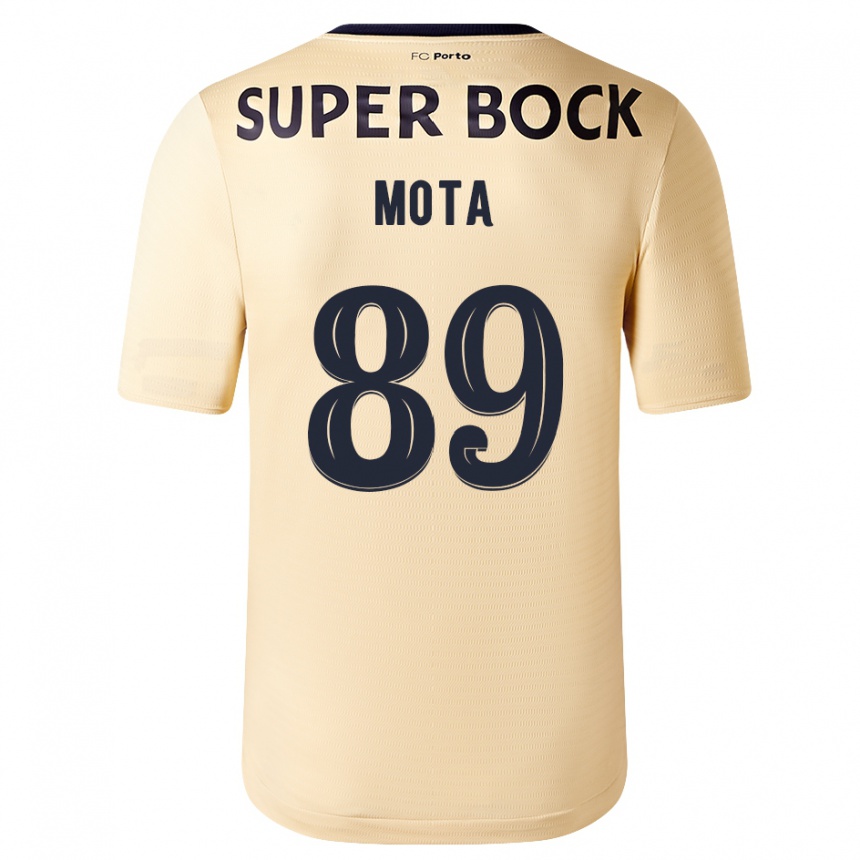 Mujer Fútbol Camiseta Luís Mota #89 Beige-Dorado 2ª Equipación 2023/24 Perú