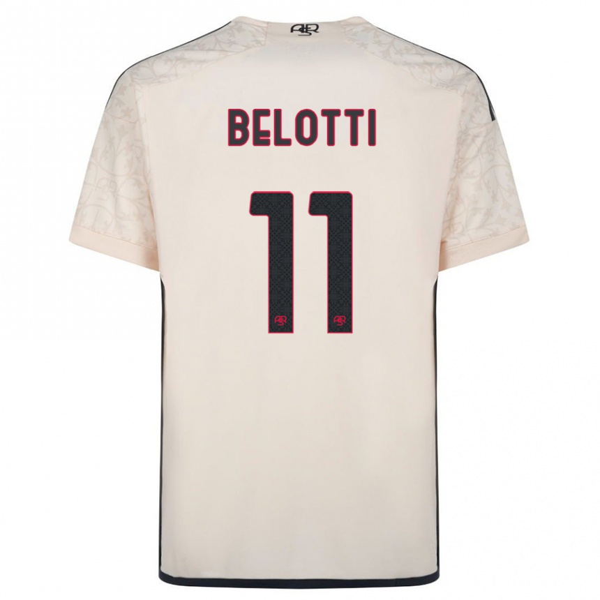 Mujer Fútbol Camiseta Andrea Belotti #11 Blanquecino 2ª Equipación 2023/24 Perú