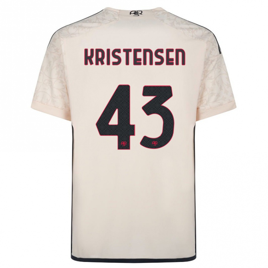 Mujer Fútbol Camiseta Rasmus Kristensen #43 Blanquecino 2ª Equipación 2023/24 Perú