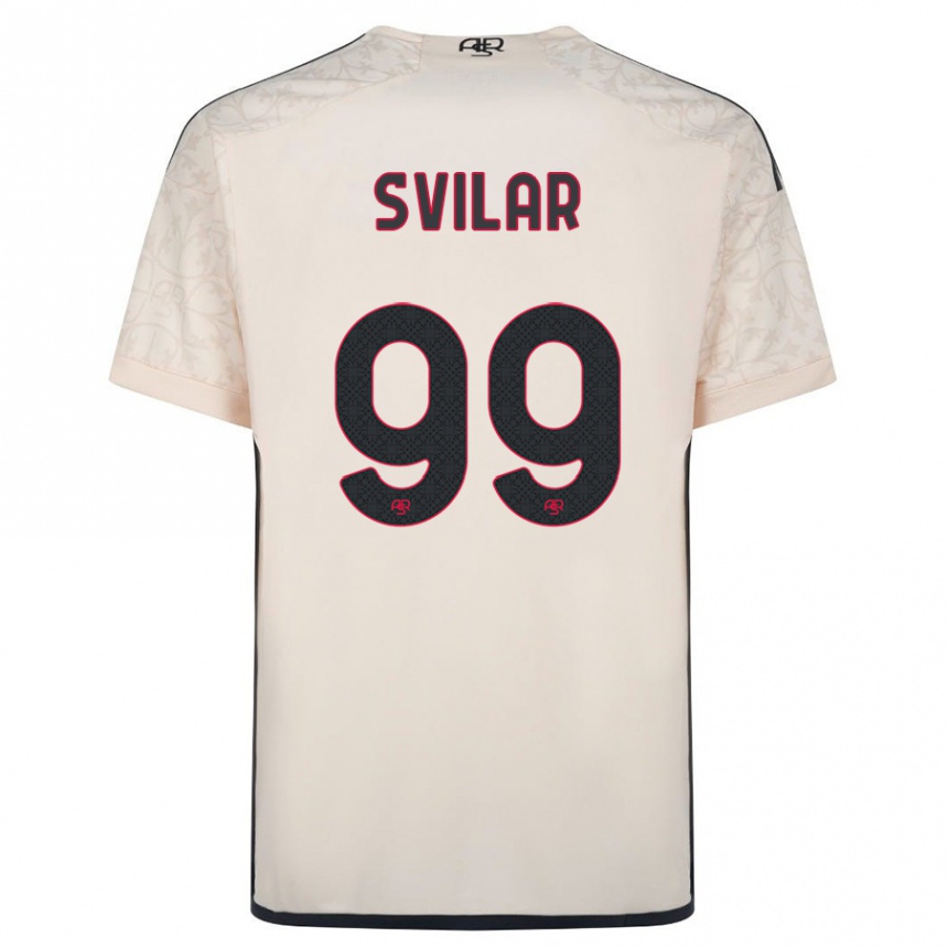 Mujer Fútbol Camiseta Mile Svilar #99 Blanquecino 2ª Equipación 2023/24 Perú