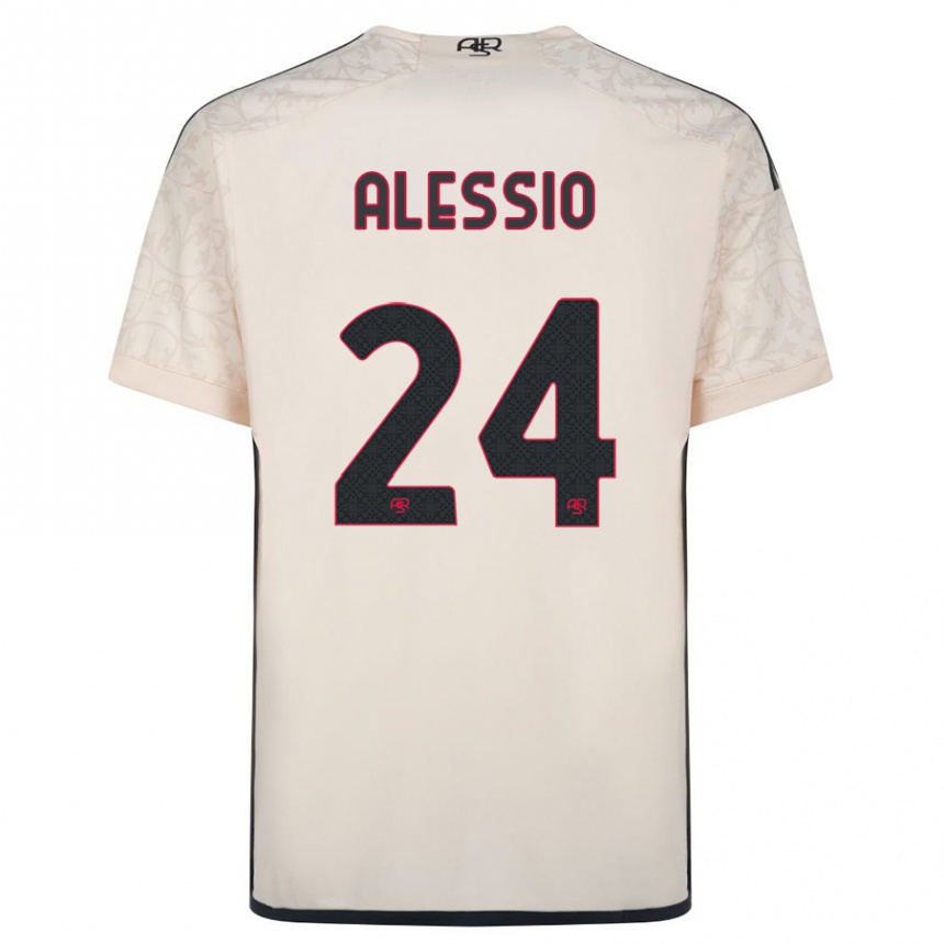 Mujer Fútbol Camiseta Filippo Alessio #24 Blanquecino 2ª Equipación 2023/24 Perú