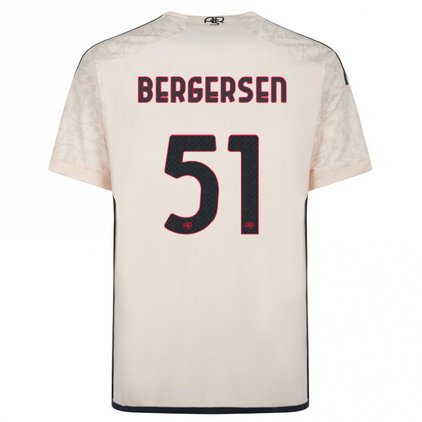 Mujer Fútbol Camiseta Mina Bergersen #51 Blanquecino 2ª Equipación 2023/24 Perú