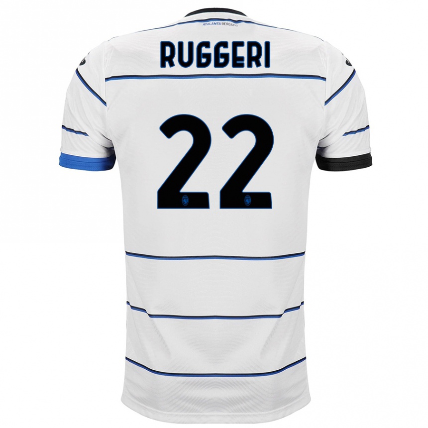 Mujer Fútbol Camiseta Matteo Ruggeri #22 Blanco 2ª Equipación 2023/24 Perú