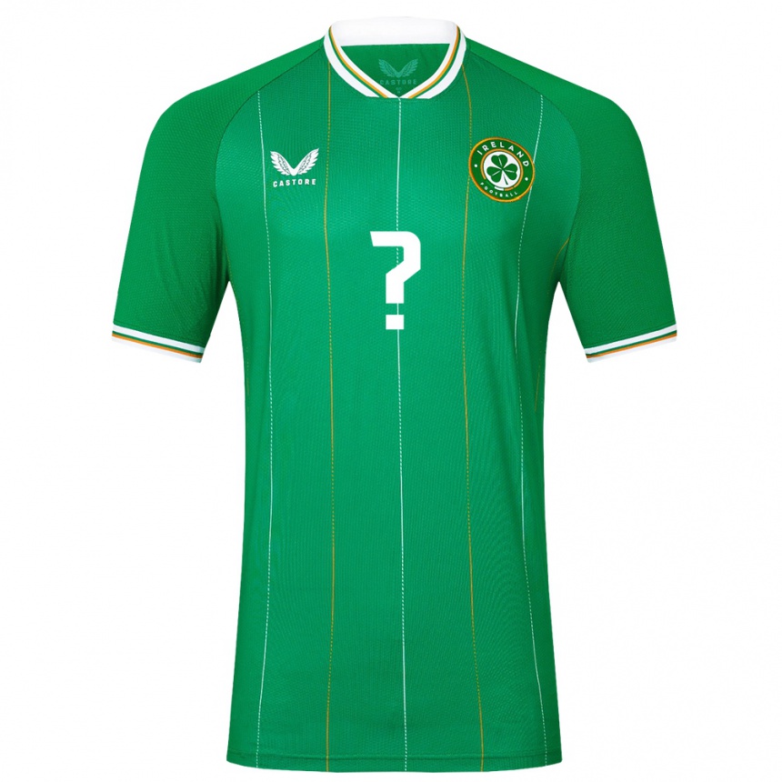 Niño Fútbol Camiseta Irlanda Su Nombre #0 Verde 1ª Equipación 24-26 Perú