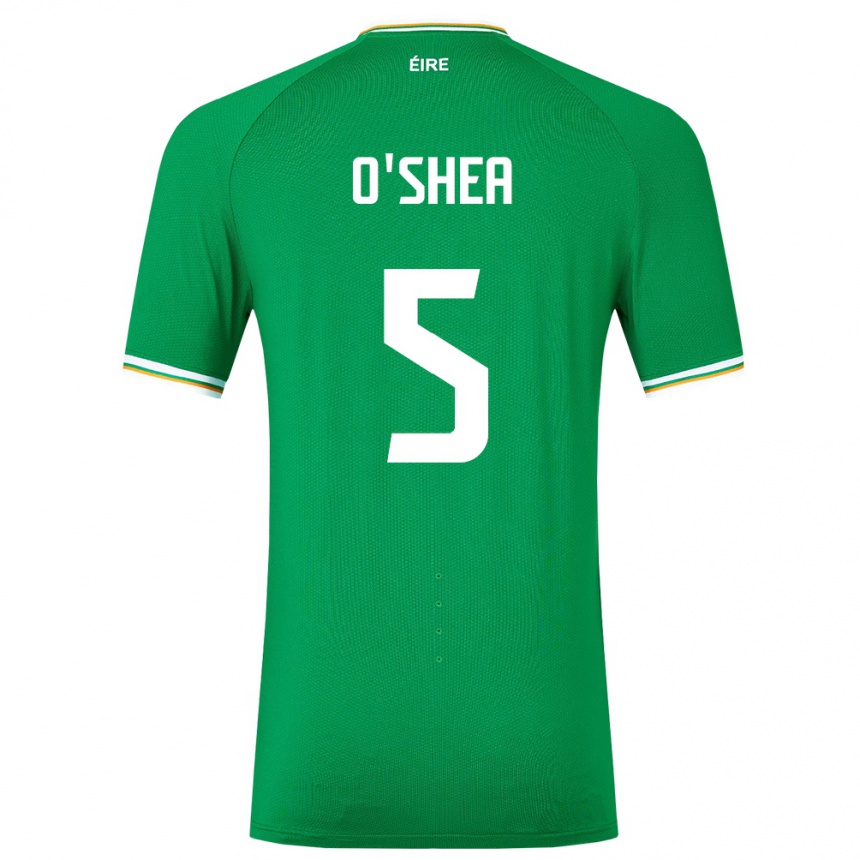 Niño Fútbol Camiseta Irlanda Dara O'shea #5 Verde 1ª Equipación 24-26 Perú