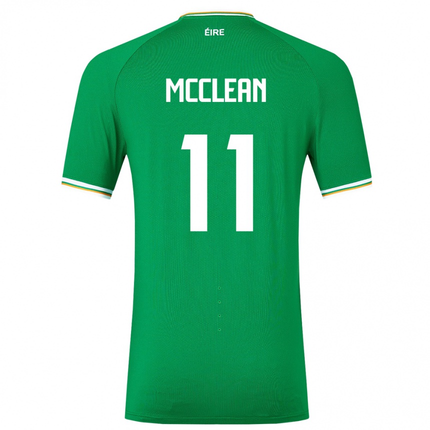 Niño Fútbol Camiseta Irlanda James Mcclean #11 Verde 1ª Equipación 24-26 Perú