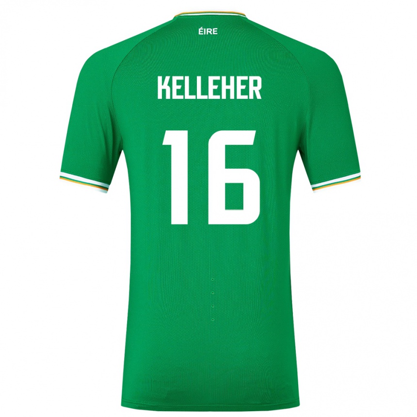 Niño Fútbol Camiseta Irlanda Caoimhín Kelleher #16 Verde 1ª Equipación 24-26 Perú