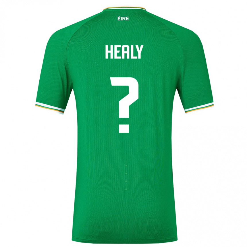 Niño Fútbol Camiseta Irlanda Matthew Healy #0 Verde 1ª Equipación 24-26 Perú