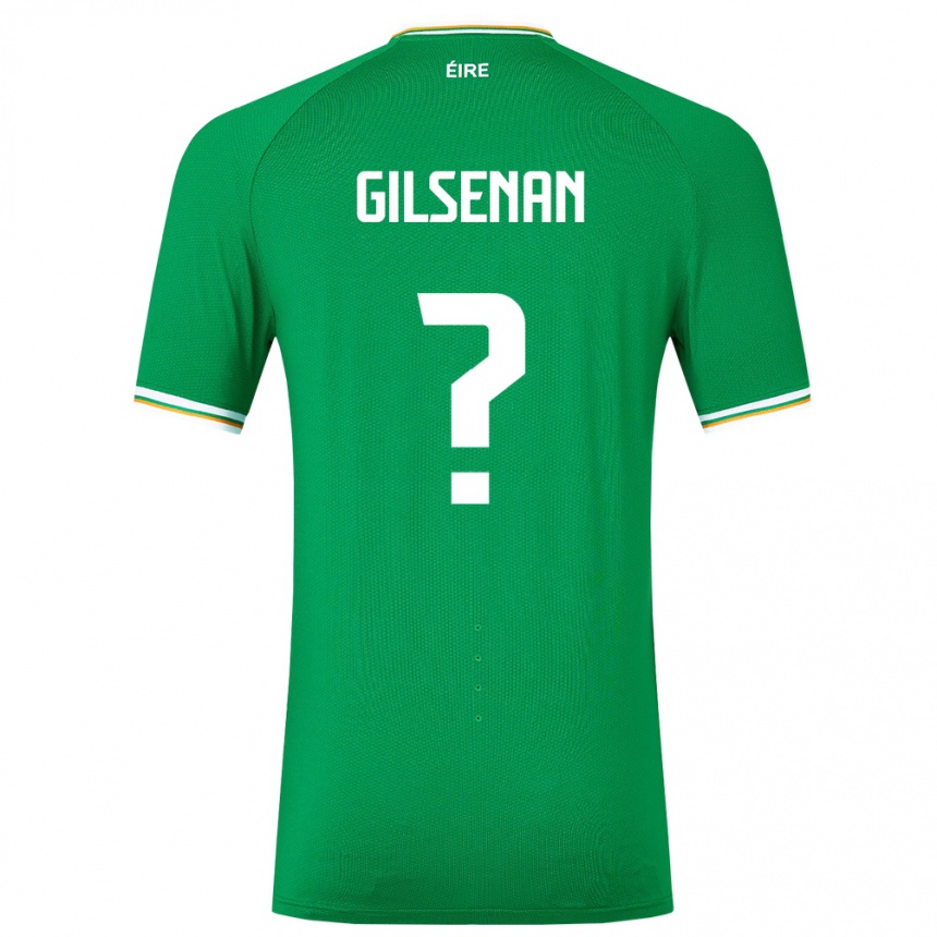 Niño Fútbol Camiseta Irlanda Zak Gilsenan #0 Verde 1ª Equipación 24-26 Perú