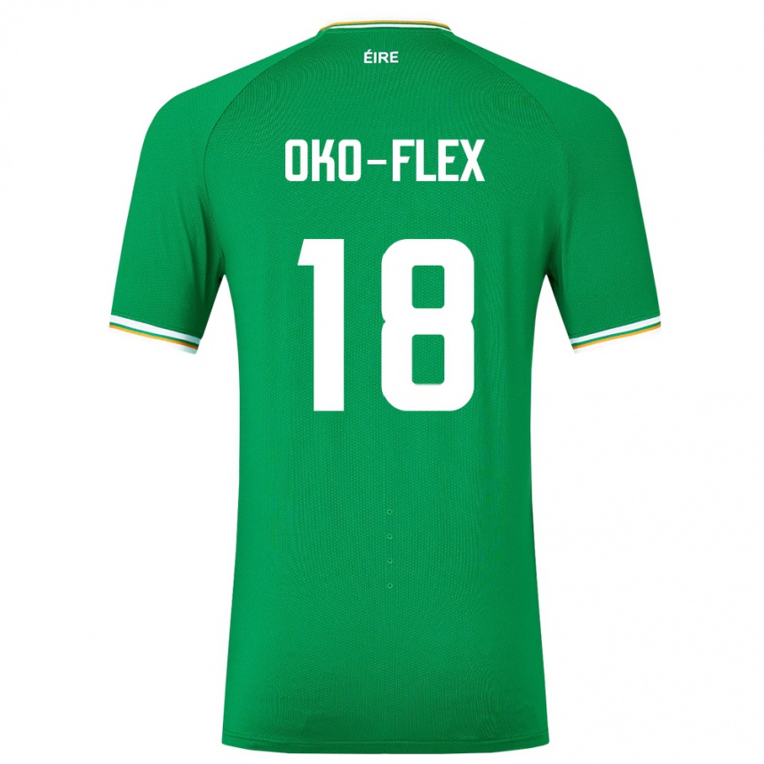 Niño Fútbol Camiseta Irlanda Armstrong Oko-Flex #18 Verde 1ª Equipación 24-26 Perú