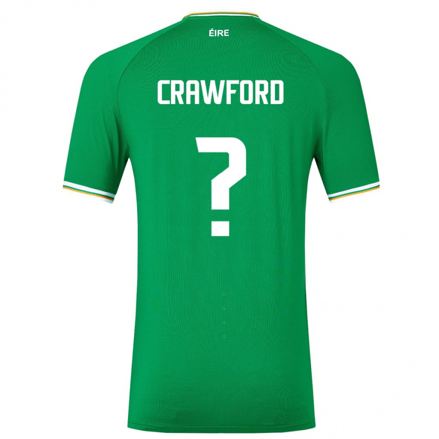 Niño Fútbol Camiseta Irlanda James Crawford #0 Verde 1ª Equipación 24-26 Perú