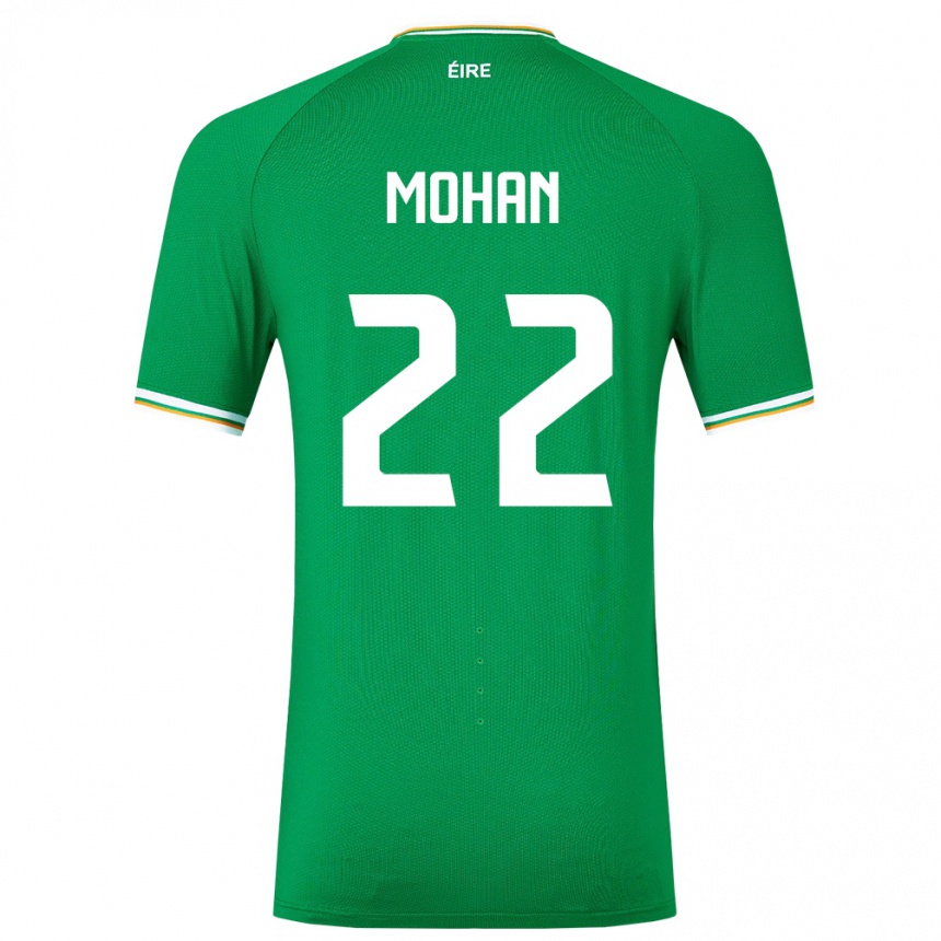 Niño Fútbol Camiseta Irlanda Stephen Mohan #22 Verde 1ª Equipación 24-26 Perú