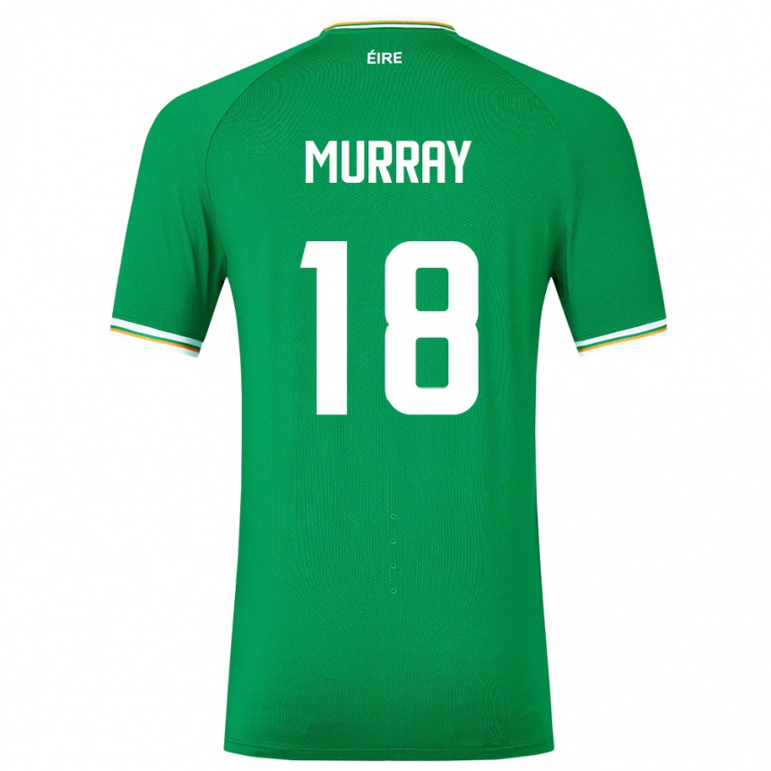 Niño Fútbol Camiseta Irlanda Matthew Murray #18 Verde 1ª Equipación 24-26 Perú