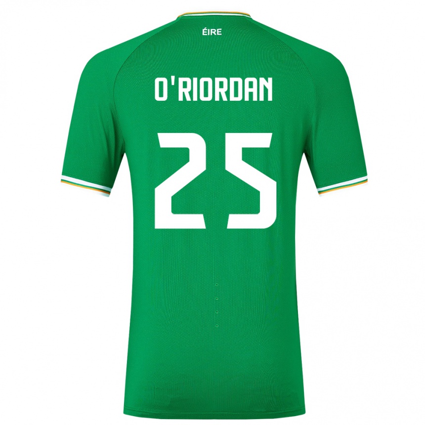 Niño Fútbol Camiseta Irlanda Claire O'riordan #25 Verde 1ª Equipación 24-26 Perú