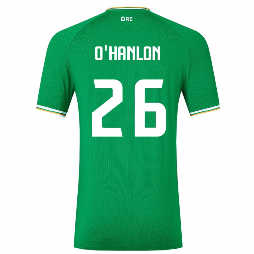 Niño Fútbol Camiseta Irlanda Tara O'hanlon #26 Verde 1ª Equipación 24-26 Perú