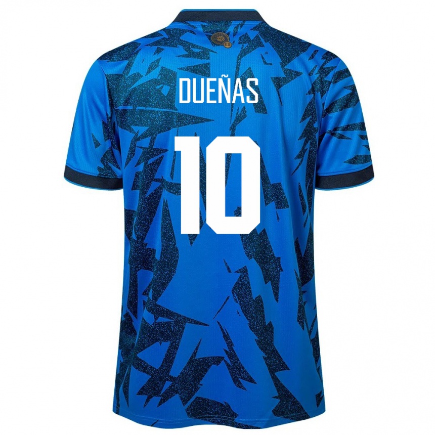 Niño Fútbol Camiseta El Salvador Enrico Dueñas #10 Azul 1ª Equipación 24-26 Perú