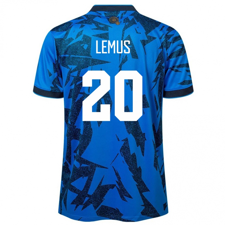 Niño Fútbol Camiseta El Salvador Diego Lemus #20 Azul 1ª Equipación 24-26 Perú