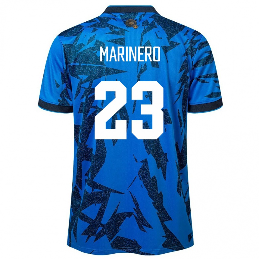 Niño Fútbol Camiseta El Salvador Amber Marinero #23 Azul 1ª Equipación 24-26 Perú