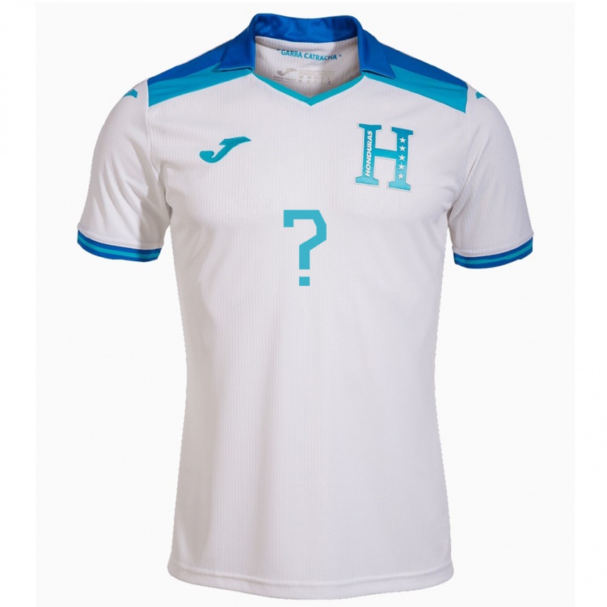 Niño Fútbol Camiseta Honduras Su Nombre #0 Blanco 1ª Equipación 24-26 Perú